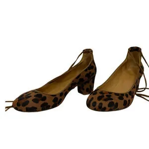 Sezane Shoes Copy Sezane Valentina Babies Leopard Print